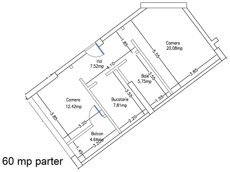 Militari, 2/4 camere, nemobilat, parter, 600 m metrou Pacii, pretabil firma