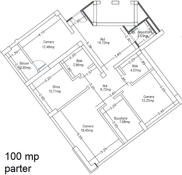 Militari, 2/4 camere, nemobilat, parter, 600 m metrou Pacii, pretabil firma